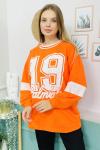 158948 Kapsonlu Baskili Sweatshirt